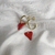 Aretes Corazon Rojo - tienda en línea