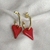 Imagen de Aretes Corazon Rojo