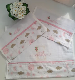 Kit Enxoval de Bebê 3 Peças - 2 Fraldinha de boca e 1 Fralda de passeio na internet