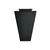 Cuello mediano de acrílico negro mate para collar y arete en internet