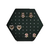 Exhibidor hexagonal de acrílico negro mate para broquel - comprar en línea