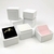 Caja de plástico blanca para anillo esponja en varios colores - comprar en línea