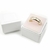 Caja de plástico blanca para anillo esponja en varios colores - tienda en línea