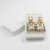 Caja de plástico blanca para aretes esponja en varios colores - Paquete 50pz - tienda en línea