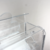 Vitrina giratoria de acrílico para cajas plasticas