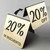 Letrero de acrílico metálico para 20% de descuento - comprar en línea