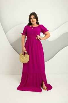 Vestido Longo Ciganinha Pink - comprar online