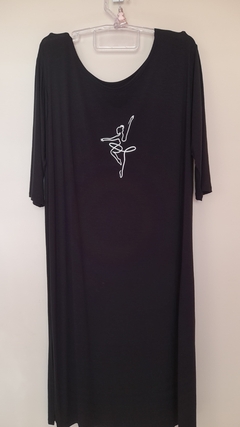 VESTIDO LONGO EM ALGODÃO ESTAMPADO(PERSONALIZADO)