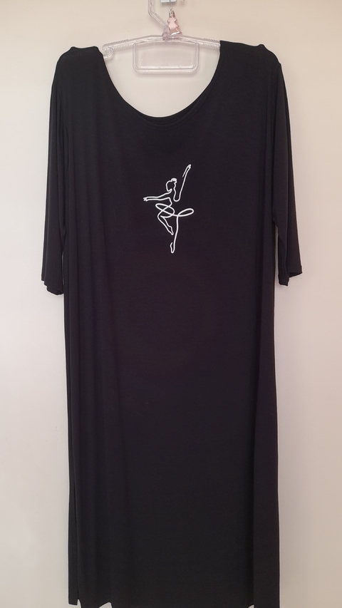VESTIDO LONGO EM ALGODÃO ESTAMPADO(PERSONALIZADO)