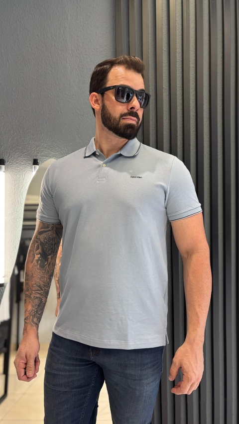 POLO CALVIN KLEIN REGULAR BASICA COM FRISO - comprar online