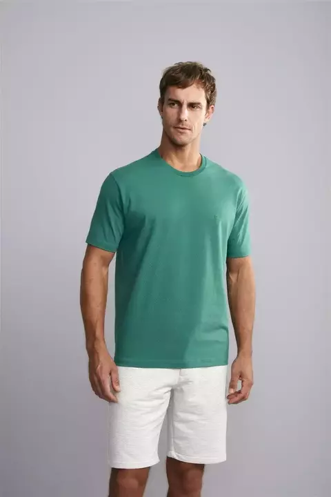 CAMISETA HIGHSTIL BASICA COMFORT ALGODAO C/ ELASTANO