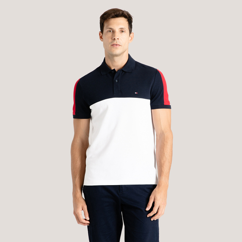 POLO TOMMY HILFIGER COLOR BLOCK REGULAR - comprar online