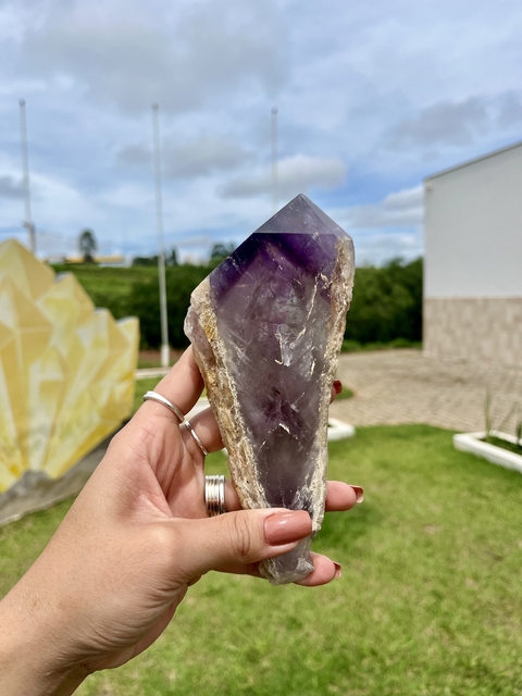 Bastão Varinha Cetro Ponta de Ametista