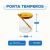Kit Porta Temperos 3 Potes + 3 Colheres + 1 Bandeja - Top Mix