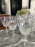 Juego de 16 copas de vidrio blanco tallado - South Antiques Deco