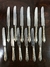 Juego de 32 cuchillos de comedor franceses - South Antiques Deco