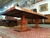 Mesa de Comedor Art Decó en Madera Abedul + 12 Sillas de Estilo Tapizadas en Símil Cuero Chocolate - South Antiques Deco