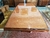 Mesa de Comedor Art Decó en Madera Abedul + 12 Sillas de Estilo Tapizadas en Símil Cuero Chocolate - tienda online