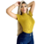 Blusa Feminina Manga Curta cor Amarelo Mostarda - Trendly Cat