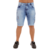 Bermuda Jeans Masculina Destroyed Lavagem Clara - comprar online