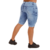 Bermuda Jeans Masculina Destroyed Lavagem Clara - loja online