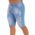 Bermuda Jeans Masculina Destroyed Azul - comprar online