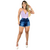 Short Feminino Jeans Curto Barra Dobrada - comprar online