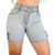 Short Feminino Jeans Cintura Alta com Detalhes Ilhós - comprar online