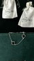 Imagem do Pulseira Lisa com Pingentes de Trevo em Prata 925