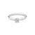 Anel Solitário Minimalista + Aliança Clássica Fina Cravejada + Aliança Clássica Fina Masculina Prata 925 - Deep ice