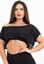 Blusa Feminina e Cropped Preto Tomara que Caia | REF: LX284