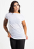 Blusa Fitness Branco Tela Manga Curta | REF: BLMC1 na internet