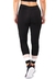 Calça Branco e Chocolate Legging Fitness Preto Com Detalhes | REF: LC46 na internet