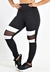 Calça Detalhe com Tela Legging Preto e Branco | REF: LX188 - comprar online