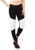 Calça Detalhes e Faixas Branco Legging Fitness Preto | REF: LC43