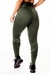 Calça Legging Fitness Academia Cintura Alta Verde Militar e Detalhe em Vivo Branco | REF: SV18 - comprar online