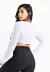 Top Cropped Manga Longa de Tela Dry Fit Branco Fitness | REF: CCRPA9 na internet