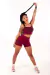 Short Cintura Alta + Cropped Marsala com Elásticos em X Conjunto Fitness | REF: CCA4 - comprar online