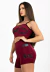 Short Cintura Alta + Cropped Marsala com Elásticos em X Conjunto Fitness | REF: CCA4 na internet