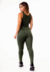 Calça Legging Verde Militar Cintura Alta e Cropped Regata Academia Conjunto Fitness Feminino | REF: CSV23 - comprar online