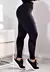 Calça Legging Fitness Cintura Alta Academia Preta com Detalhe em Tela Dry Fit | REF: SV22 - Zhette