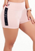 Short Fitness Cintura Alta Rose com Elástico Lateral REF: CLGA6