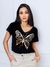 Blusa Preta Borboleta