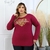 BLUSA MANGA LONGA ESTILOSA SEGUNDA PELE PLUS SIZE TAMANHO GRANDE - Pink Salt Moda