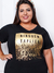 T shirt Feminina Estilo e Conforto Estampa Dourada Ninguém Explica Deus Preto do M ao G2 - loja online