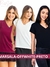 Kit 3 Blusa Feminina Gola V Manga Curta Tshirt Basica Blusinha Confortável M AO G2 - loja online
