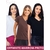 Kit 3 Blusa Feminina Gola V Manga Curta Tshirt Basica Blusinha Confortável M AO G2