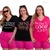 Kit 3 Blusa Plus Size Estilosa Camiseta Feminina T-Shirt Estampas Qualidade Premium Tamanhos M ao G2 - loja online