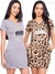 Imagem do Vestido feminino Curto Estampa Metalizado Confortável
