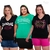 Kit 3 Blusa Plus Size Estilosa Camiseta Feminina T-Shirt Estampas Qualidade Premium Tamanhos M ao G2 - loja online